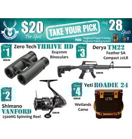 DRAW #1845 - Take Your Pick - Zero Tech, Shimano, Derya OR Yeti!