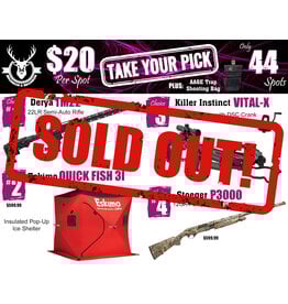 DRAW #1842 - Take Your Pick - Derya, Eskimo, Killer Instinct OR Stoeger!