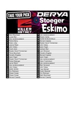 DRAW #1842 - Take Your Pick - Derya, Eskimo, Killer Instinct OR Stoeger!