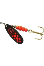 Mepps Mepps Black Fury Plain Treble Spinner Fluoro Red Dot Size 5, 1/2 Oz BF5 FL