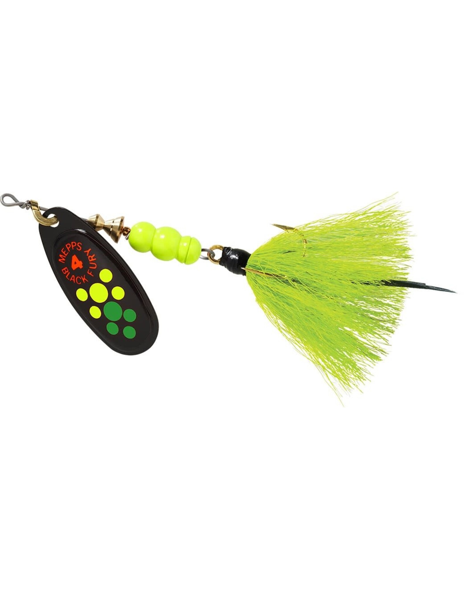 Mepps Mepps Black Fury Dressed Hot Fire Tiger  #4 1/3oz