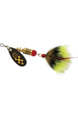 Mepps Mepps Black Fury Dressed Treble Size 1 Yellow Dot 1/8 oz