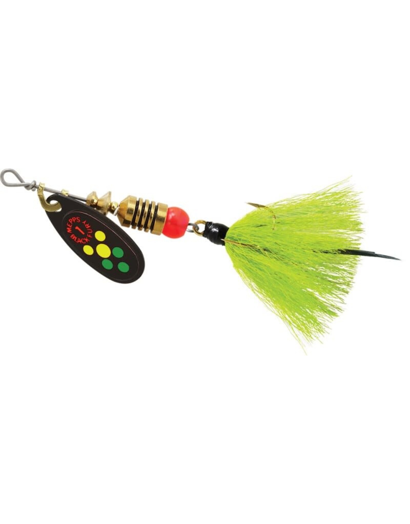 Mepps Mepps BF1T HFT Black Fury In-Line Spinner, 1/8 oz, Dressed Treble