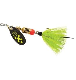 Mepps Mepps BF1T CH Black Fury In-Line Spinner, 1/8 oz, Dressed Treble