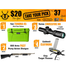 DRAW #1846 - Take Your Pick - Yeti, EGE Arms, Vortex OR Caldwell!