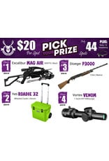 DRAW #1847 - Pick Your Prize - Excalibur, Yeti, Stoeger OR Vortex!