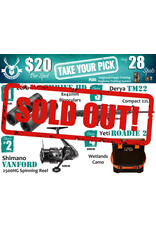 DRAW #1845 - Take Your Pick - Zero Tech, Shimano, Derya OR Yeti!