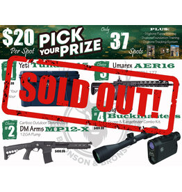 DRAW #1843 - Pick Your Prize - Yeti, Cariboo, Umarex OR Sig Sauer!