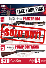 DRAW #1844 - Take Your Pick - EGE Arms, Benelli OR Henry!