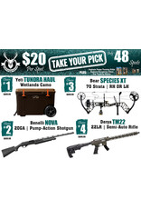 DRAW #1849 - Take Your Pick - Yeti, Benelli, Bear OR Derya!