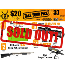 DRAW #1846 - Take Your Pick - Yeti, EGE Arms, Vortex OR Caldwell!