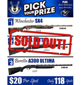 DRAW #1837 - Pick Your Prize - Winchester, Tikka OR Beretta!