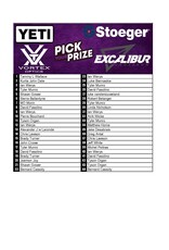 DRAW #1847 - Pick Your Prize - Excalibur, Yeti, Stoeger OR Vortex!