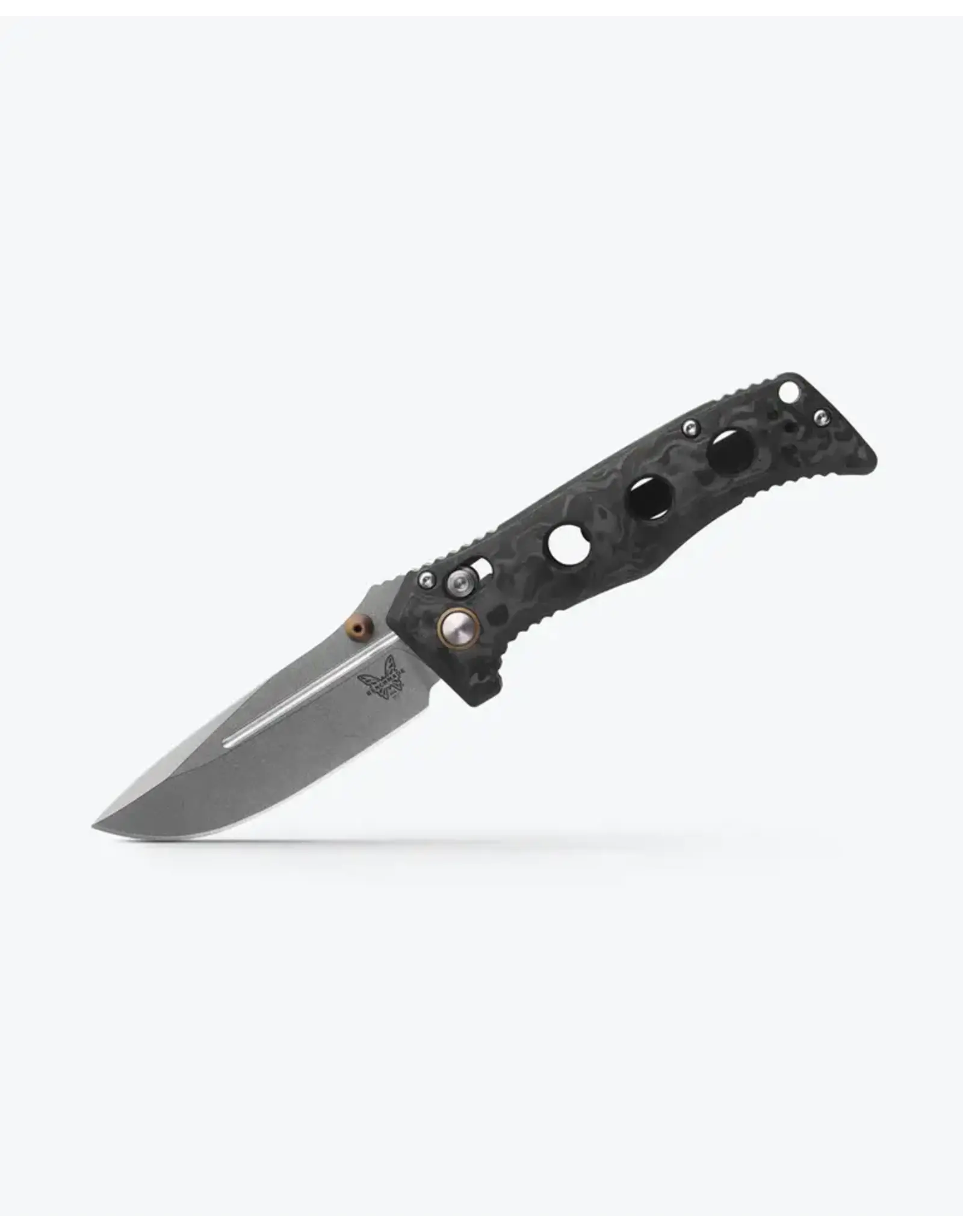 Benchmade Benchmade Mini Adamas® | Marbled Carbon Fiber | Drop-point