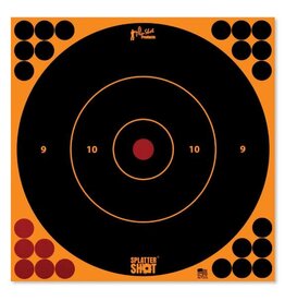 Pro Shot Products Splatter Shot 12" Orange Bullseye Target Peel & Stick - 5 Qty Pack
