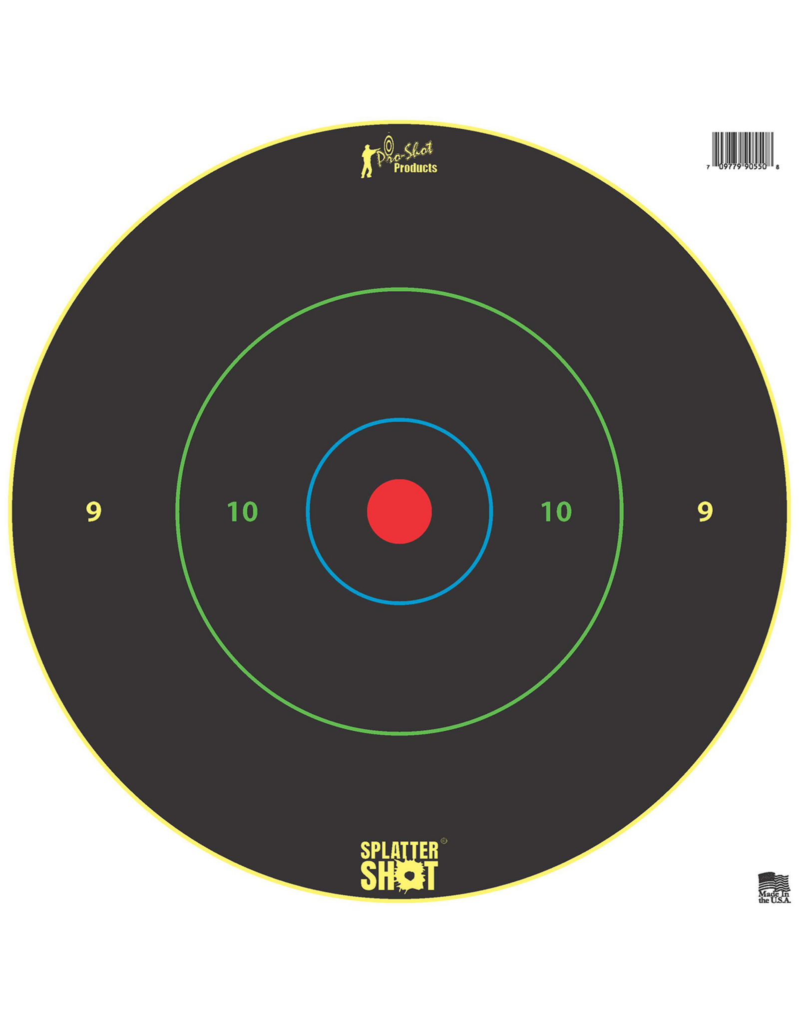 pro-shot Pro-Shot SplatterShot Multi-Colour Bullseye Heavy Tag Paper Targets, 12": 5-Pk