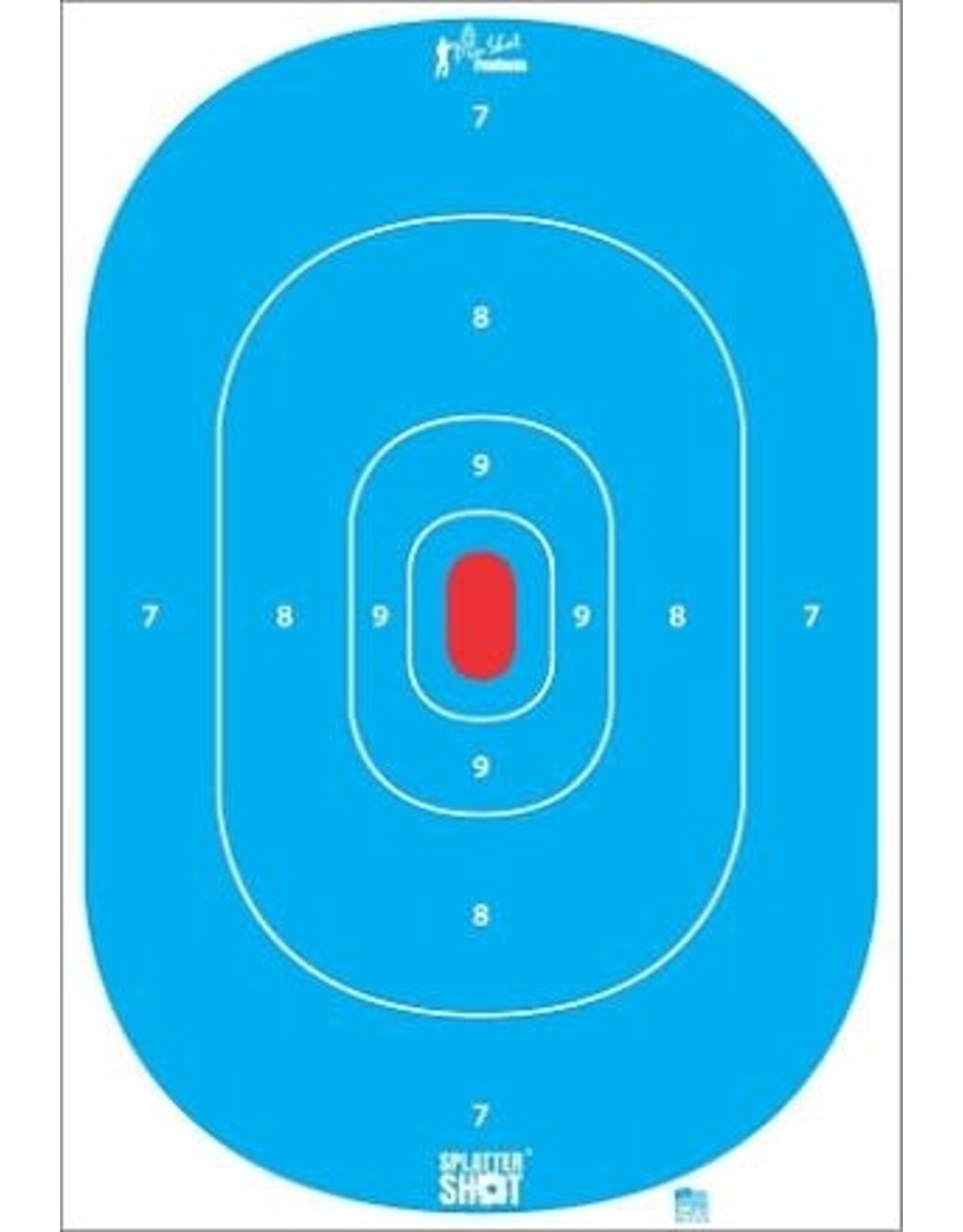 pro-shot 12"x18" Blue Silhouette Insert Tag Paper Target - 8 pack