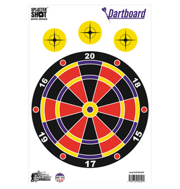 pro-shot Pro-Shot Game Series Dartboard SplatterShot Heavy Tag Paper Targets, 12"x18": 8-Pk