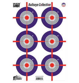 pro-shot Pro-Shot Bullseye Collection Targets SplatterShot Multi-Bullseye Heavy Tag Paper, 12"x18" : 8-Pk