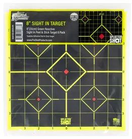 pro-shot Pro-Shot SplatterShot Sight-In Self-Adhesive Adhesive Paper Black/Yellow Diamond 6 Pack