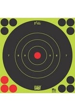 pro-shot Splatter Shot 8" Green Bullseye Target Peel & Stick - 6 Qty Pack