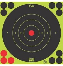 pro-shot Splatter Shot 8" Green Bullseye Target Peel & Stick - 6 Qty Pack