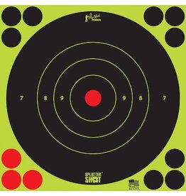 pro-shot Splatter Shot 12" Green Bullseye Target Peel & Stick - 5 Qty Pack