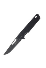 Buck Knives Buck 239 Infusion Flipper Knife 3.25" Black Stonewashed Modified Tanto Blade, Black G10 Handles, Liner Lock - 13543