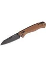 Buck Knives Buck 698 Ferrox Crossbar Lock Folding Knife 3.375" D2 Black Reverse Tanto Blade, Bronze Anodized Aluminum Handles - 14410