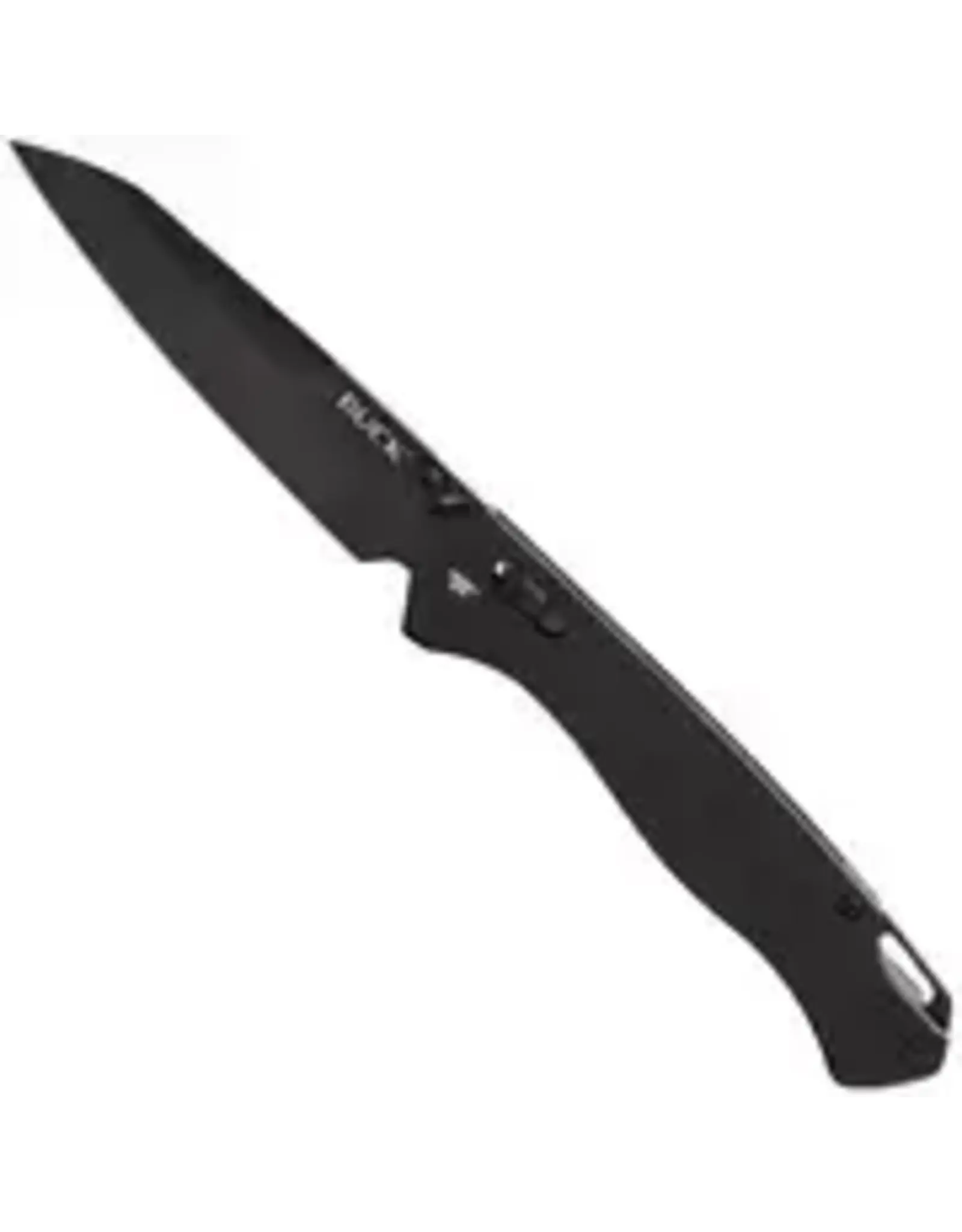 Buck Knives Buck 698 Ferrox Crossbar Lock Folding Knife 3.375" D2 Black Reverse Tanto Blade, Black Anodized Aluminum Handles - 14408