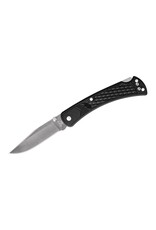Buck Knives Buck 110 Slim Select Folding Hunter 3.75" Plain Blade, Black GFN Handles, Deep Carry Pocket Clip, Lockback - 11878