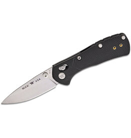 Buck Knives Buck 0790BKS1 Mini Range Pro Crossbar Lock Folding Knife 2.625" 154CM Satin Drop Point Blade, Black GFN Handles - 13909