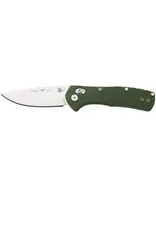 Buck Knives Buck 0791GRS1 Range Pro Crossbar Lock Folding Knife 3.375" 154CM Satin Drop Point Blade, Green GFN Handles - 13922
