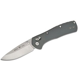 Buck Knives Buck 0790GYS1 Mini Range Pro Crossbar Lock Folding Knife 2.625" 154CM Satin Drop Point Blade, Gray GFN Handles - 13911