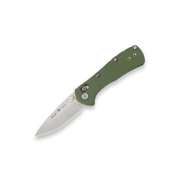 Buck Knives Buck 0790GRS1 Mini Range Pro Crossbar Lock Folding Knife 2.625" 154CM Satin Drop Point Blade, Green GFN Handles - 13913