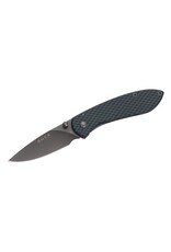 Buck Knives Buck 327 Nobleman Carbon Fiber Pattern 2 5/8" Titanium Coated Plain Blade - 3086