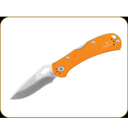 Buck Knives Buck 722 SpitFire Folding Knife 3.25" Plain Blade, Orange Aluminum Handles, Lockback - 7453