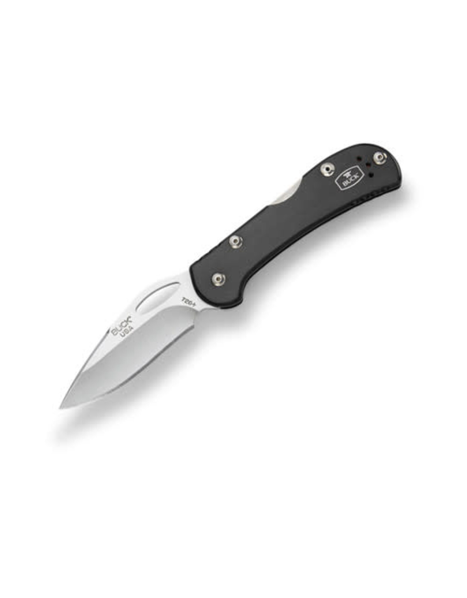 Buck Knives Buck 726 Mini SpitFire Black Folding Knife 2.75in Satin Drop Point Blade