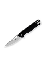 Buck Knives Buck 239 Infusion Assisted Flipper Knife 3.25" Satin Drop Point Blade, Black Aluminum Handles, Liner Lock - 13549