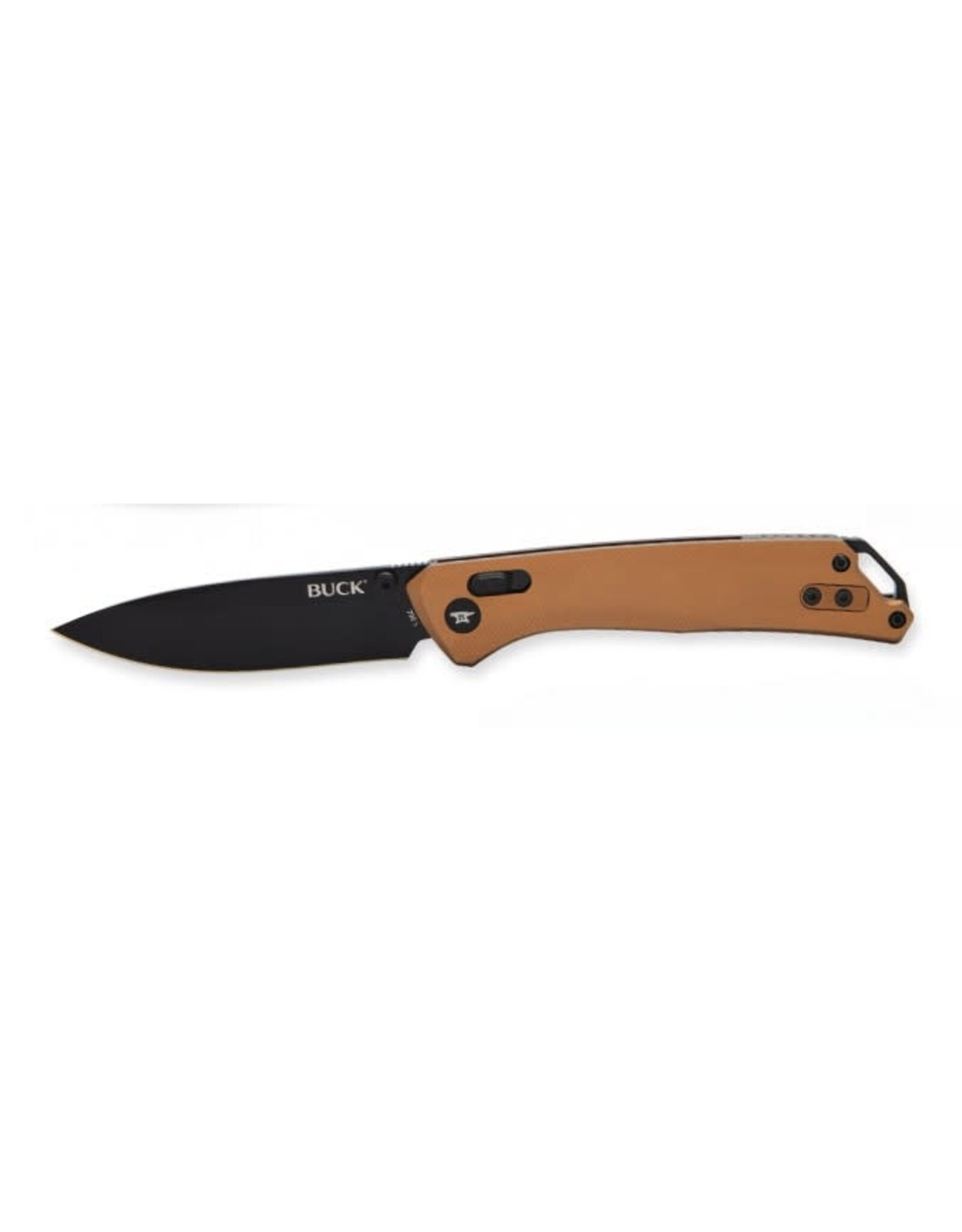Buck Knives Buck 700 Nomad Crossbar Lock Folding Knife 3.25" D2 Black Drop Point Blade, Bronze Anodized Aluminum Handles, Black Accents - 14424