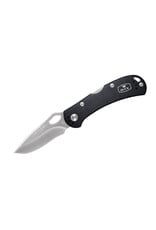 Buck Knives Buck 722 SpitFire Folding Knife 3.25" Satin Drop Point Blade, Black Anodized Aluminum Handles, Lockback - 12237