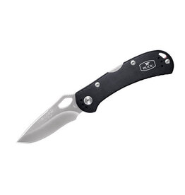 Buck Knives Buck 722 SpitFire Folding Knife 3.25" Satin Drop Point Blade, Black Anodized Aluminum Handles, Lockback - 12237