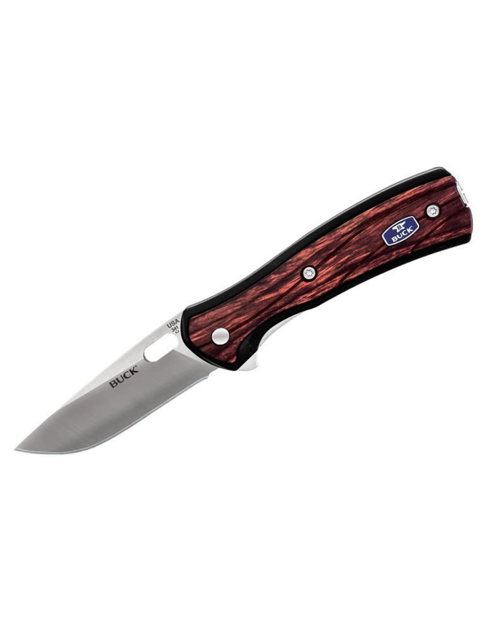Buck Knives Buck 341 Vantage Avid Small Folding Knife 2-5/8" Blade, Rosewood Dymondwood Handles (0341RWS) - 7834