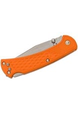 Buck Knives Buck 112 Slim Ranger Select Folding Knife 3" Plain Blade, Blaze Orange GFN Handles, Deep Carry Pocket Clip - 12024