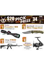DRAW #1855 - Pick Your Prize - Vortex, Derya, Benchmade OR Shimano!