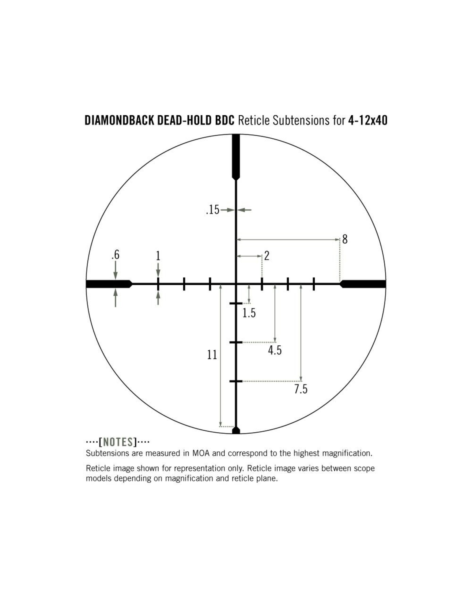 Vortex Vortex Diamondback 4-12x40 Riflescope Dead Hold BDC DBK-04-BDC