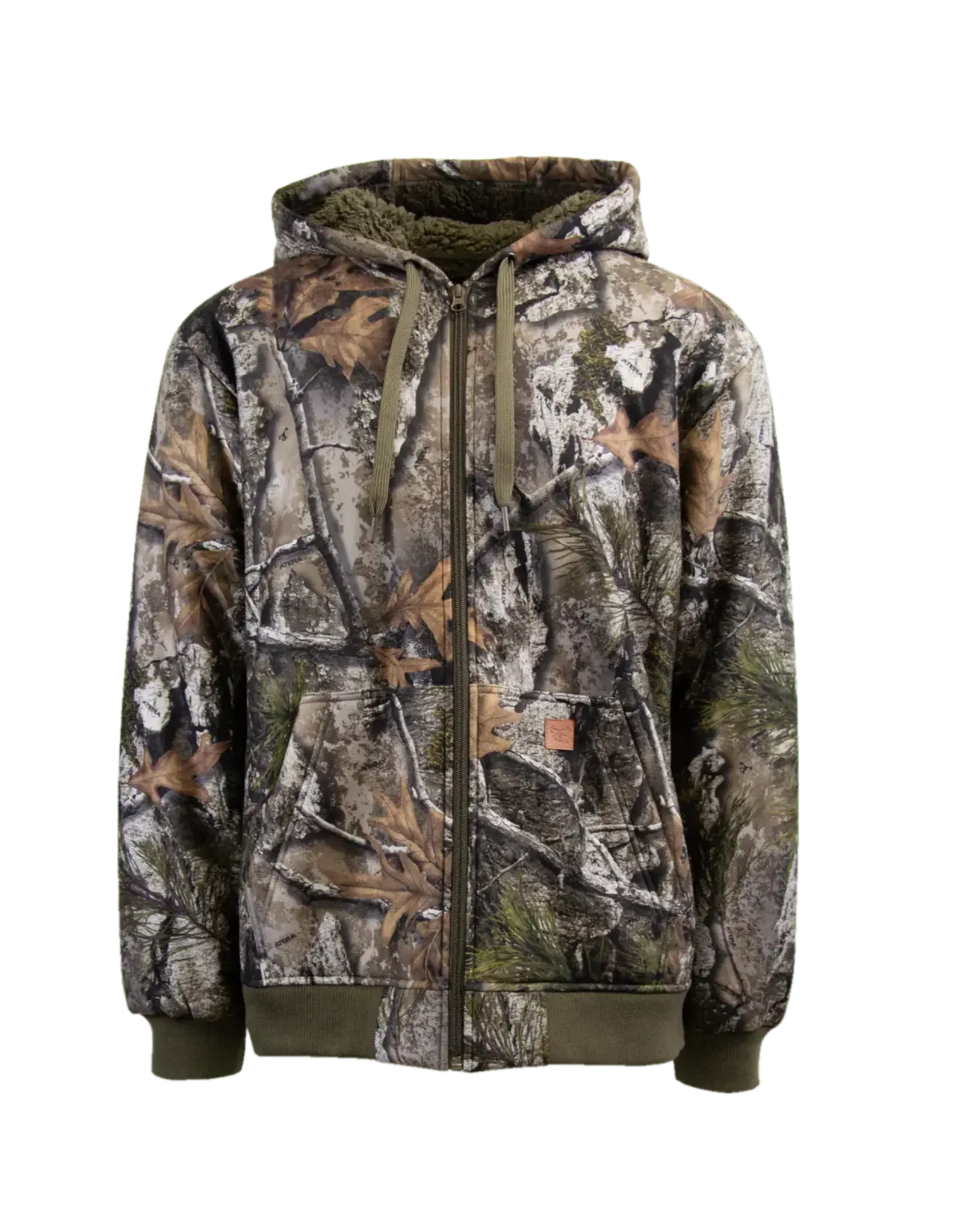 TrueTimber TrueTimber High Pile Fleece Full Zip Hoodie - Atera-XL