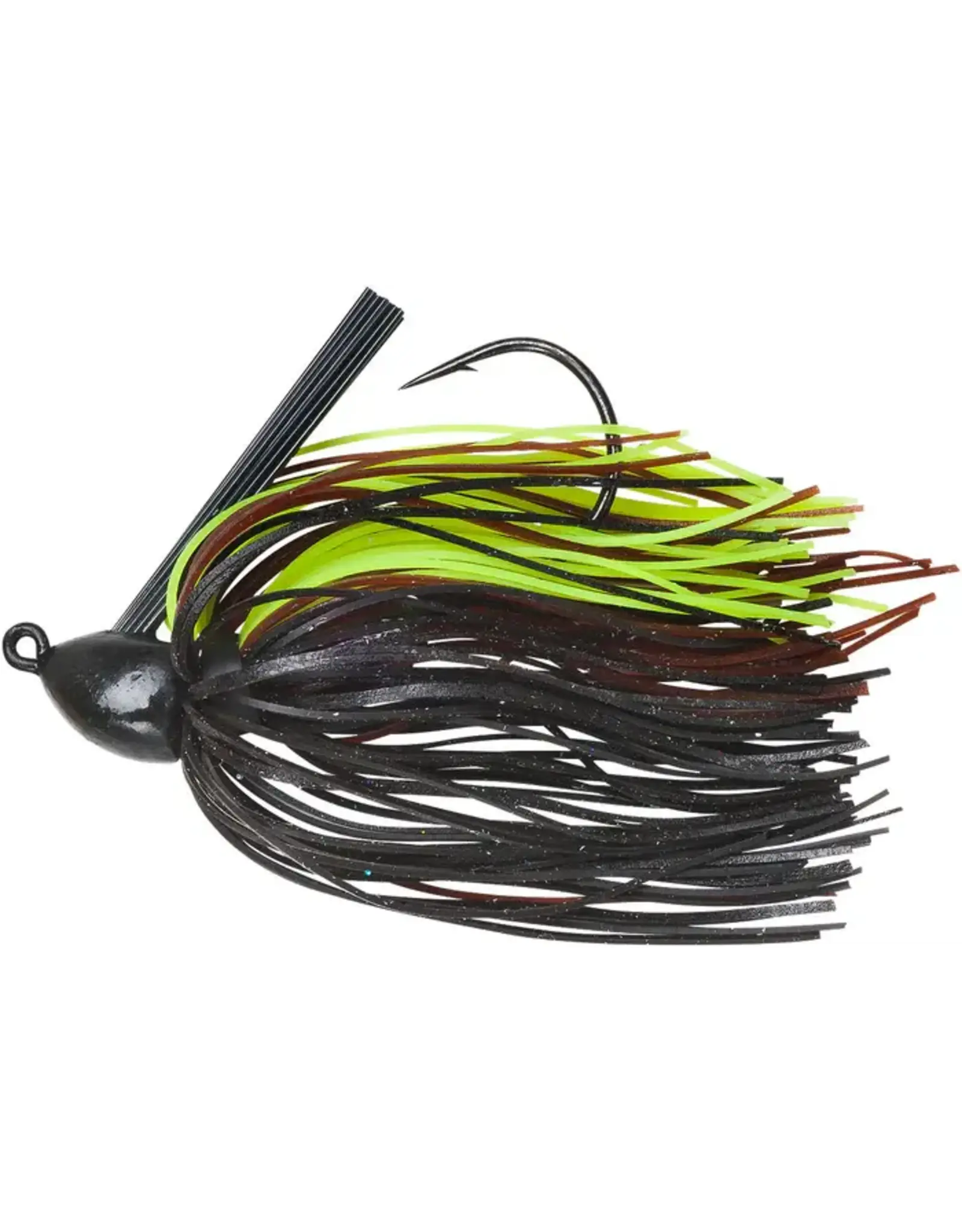 Booyah Booyah Baby Boo Jig 5/16oz-Black Brown Chartreuse