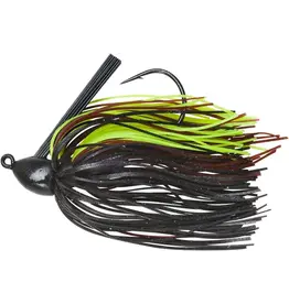 Booyah Booyah Baby Boo Jig 5/16oz-Black Brown Chartreuse