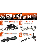 DRAW #1859 - Pick Your Prize - Excalibur, Vortex, Bear OR Strikemaster!